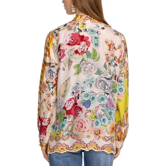 Johnny Was Rossy Silk Blouse - Picture 2 of 3